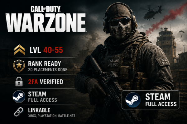 BO7 & WARZONE LVL 40-55 RANK READY